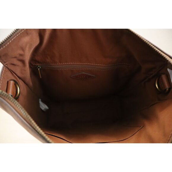 Fossil SHB2976210 Women's Medium Brown Leather Elina Convertible Backpack - Picture 5 of 16